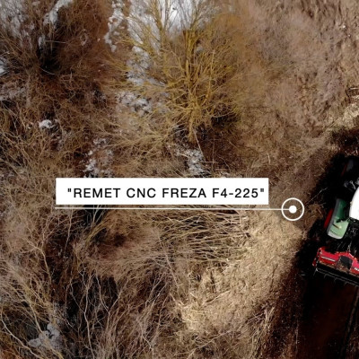 Lesná fréza F4-225 s hydraulickým nastavením krytu