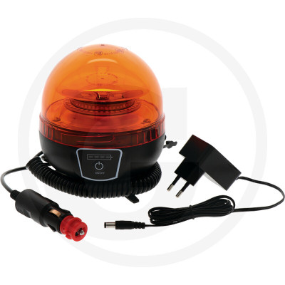 Aku LED otočný maják GRANIT 12/24 V s dobíjacou batériou
