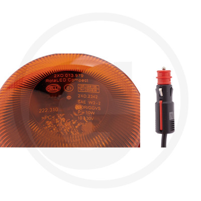 LED blikajúci maják HELLA KL Rota LED Compact 12/24 V magnetický