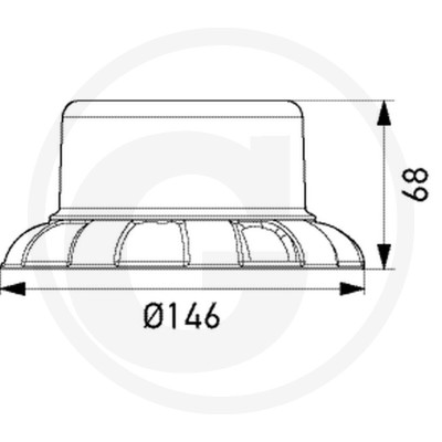 LED stroboskopický maják HELLA K-LED Nano 12/24 V pevná montáž