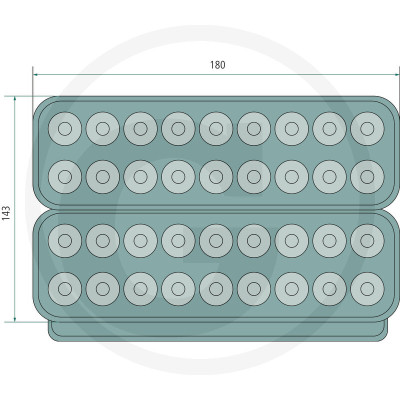 LED pracovné svetlo GRANIT 52 W 4496/7920 lm hranaté diaľkové