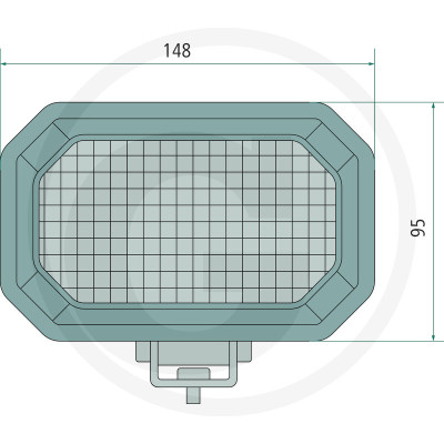 LED pracovné svetlo GRANIT 12 W 2359/2800 lm hranaté diaľkové