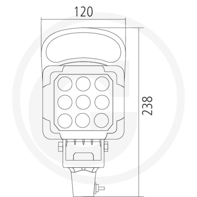LED pracovné svetlo GRANIT 27 W 3087/4950 lm