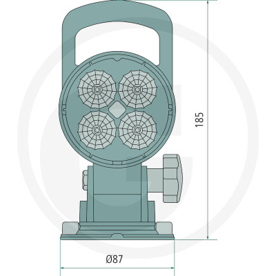 LED pracovné svetlo GRANIT magnetické 1200/1500 lm