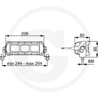 LED pracovné svetlo 1000 lm HELLA blízke osvetlenie