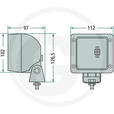 Halogénové pracovné svetlo 55 / 70 W HELLA Ultra Beam H3 blízke osvetlenie