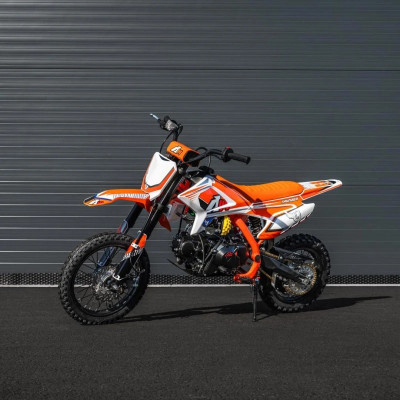 Pitbike 125 ccm 14/12 poloautomat s elektrickým štartovaním oranžový – Leramotors Apollo Thunder