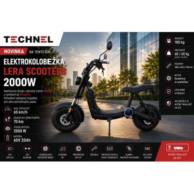 Elektrokolobežka Lera Scooters C6 2000W Blue