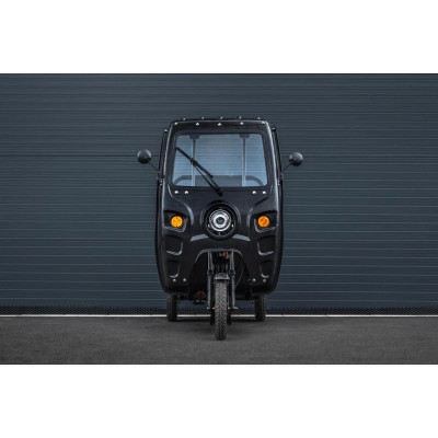 Elektrická nákladná trojkolka s kabínou Leramotors Cargo G1 1000W - Tuk Tuk Čierna