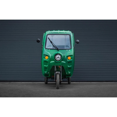 Elektrická nákladná trojkolka s kabínou Leramotors Cargo G1 1000W - Tuk Tuk Zelená