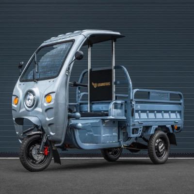 Elektrická nákladná trojkolka s kabínou Leramotors Cargo G1 1000W - Tuk Tuk Modrá