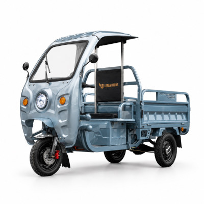 Elektrická nákladná trojkolka s kabínou Leramotors Cargo G1 1000W - Tuk Tuk Modrá