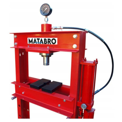 Profesionálny hydraulicko-pneumatický lis Matabro MB-P30TAH | 30 t | Posuvný piest
