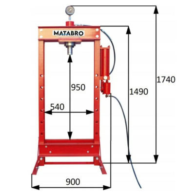 Profesionálny hydraulický lis Matabro MB-P30TDP | 30 t