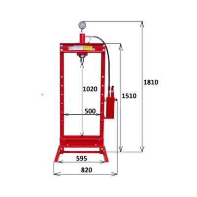 Profesionálny hydraulický lis Matabro MB-P30TDP | 30 t