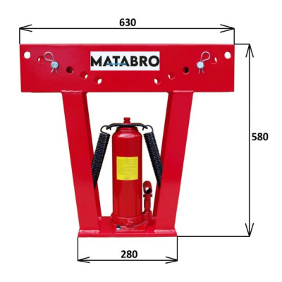 Profesionálna hydraulická ohýbačka rúrok Matabro MB-PB16T | 16 t