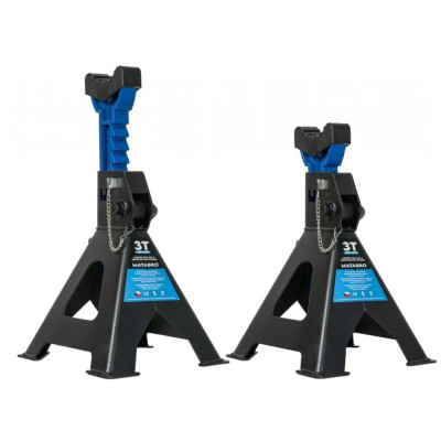 Akčný set Matabro – nízkoprofilový hydraulický zdvihák 3 t + podpery pod auto 3 t MB-LPJB-PLUS + MB-JS3T