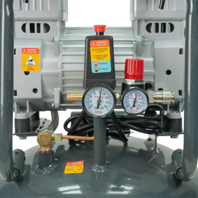 Bezolejový vertikálny kompresor 100 l 3000 W 230 V – tichý 2-piestový kompresor MB-K208 | Matabro