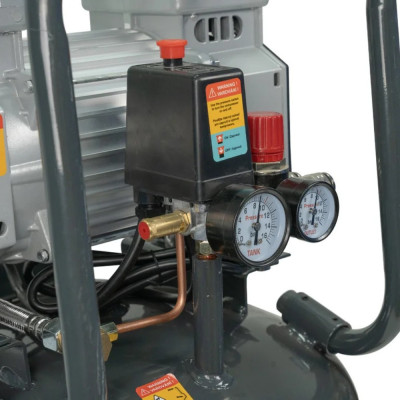 Bezolejový vertikálny kompresor 100 l 3000 W 230 V – tichý 2-piestový kompresor MB-K208 | Matabro