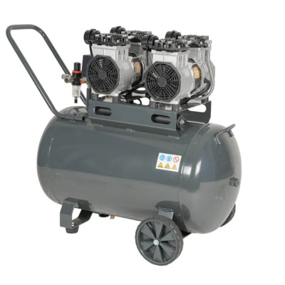 Bezolejový kompresor 100 l 4000 W 230 V – tichý 4-piestový kompresor MB-K205 | Matabro