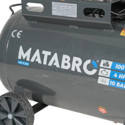 Bezolejový kompresor 100 l 4000 W 230 V – tichý 4-piestový kompresor MB-K205 | Matabro
