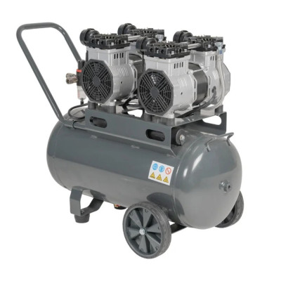 Bezolejový kompresor 50 l 4000 W 230 V s príslušenstvom – tichý 4-piestový kompresor SETMB-K204 | Matabro