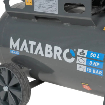 Bezolejový kompresor 50 l 3000 W 230 V – tichý 4-piestový kompresor MB-K203 | Matabro
