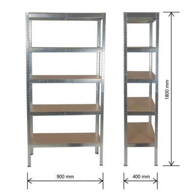 Akciový set regálov Matabro MB-SH01 | 20 ks | 900 × 400 × 1800 mm