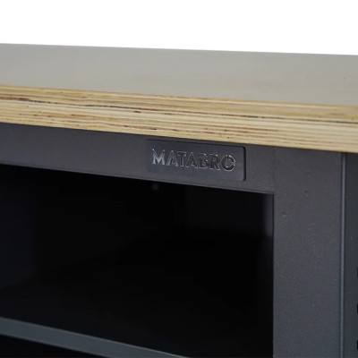 Pracovný dielenský stôl Matabro MB-TSK5410-L | 1 skrinka | 1 polica | 1200 × 600 mm