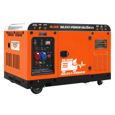 Dieselový generátor RURIS Silent Power DG15KVA | 16 kVA | ATS | AVR | 400 V