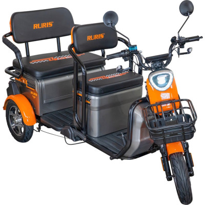 Elektrická trojkolka RURIS Pilot 3040A 2000 W so strechou GREY