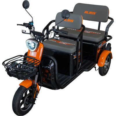 Elektrická trojkolka RURIS Pilot 3040A 2000 W so strechou BLACK