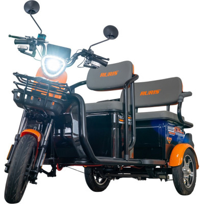 Elektrická trojkolka RURIS Pilot 3040A 2000 W so strechou BLACK