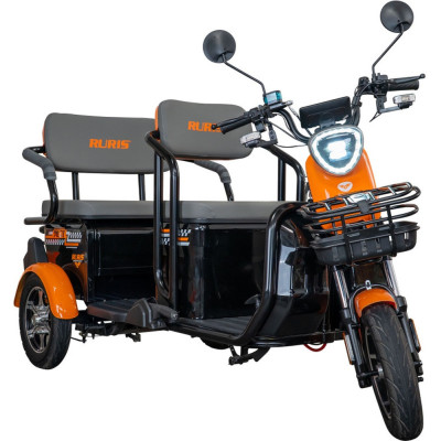 Elektrická trojkolka RURIS Pilot 3040A 2000 W so strechou BLACK