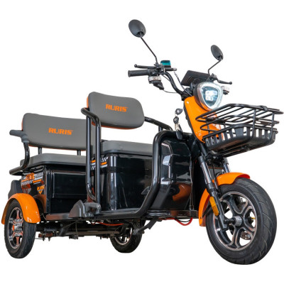 Elektrická trojkolka RURIS Pilot 3040A 2000 W so strechou BLACK