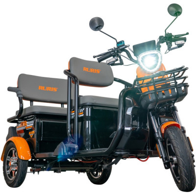 Elektrická trojkolka RURIS Pilot 3040A 2000 W so strechou BLACK